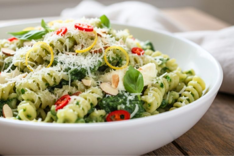 Pasta sa spanaćem i mocarelom